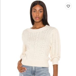 Free People villa cable pullover size S. NWT
